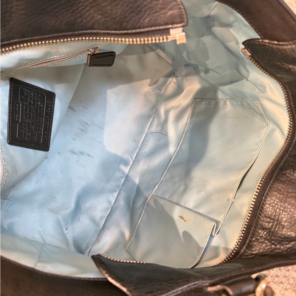 Elegant Coach Colette Black Leather Tote Bag - Picture 9 of 9